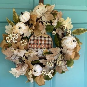Beautiful Fall Wreath. New. Custom made.